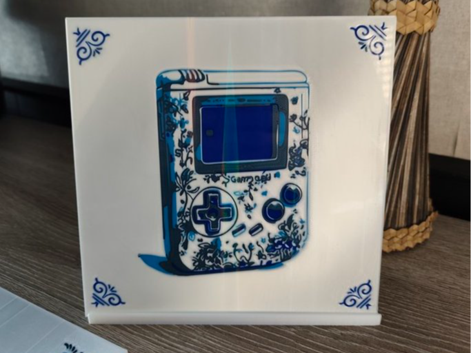 Gameboy Delft Bathroom Tile