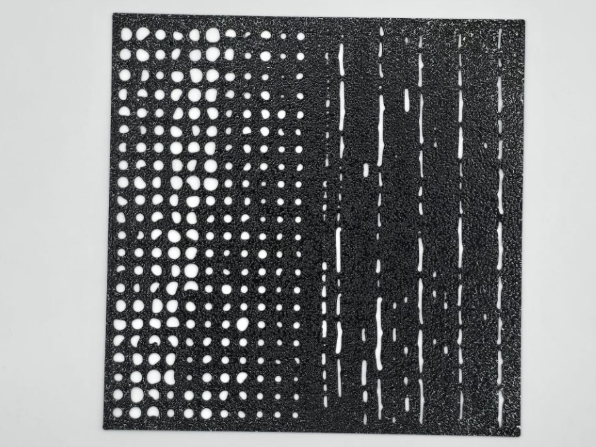 Abstract Halftone Fade and Distressed Line Stencil