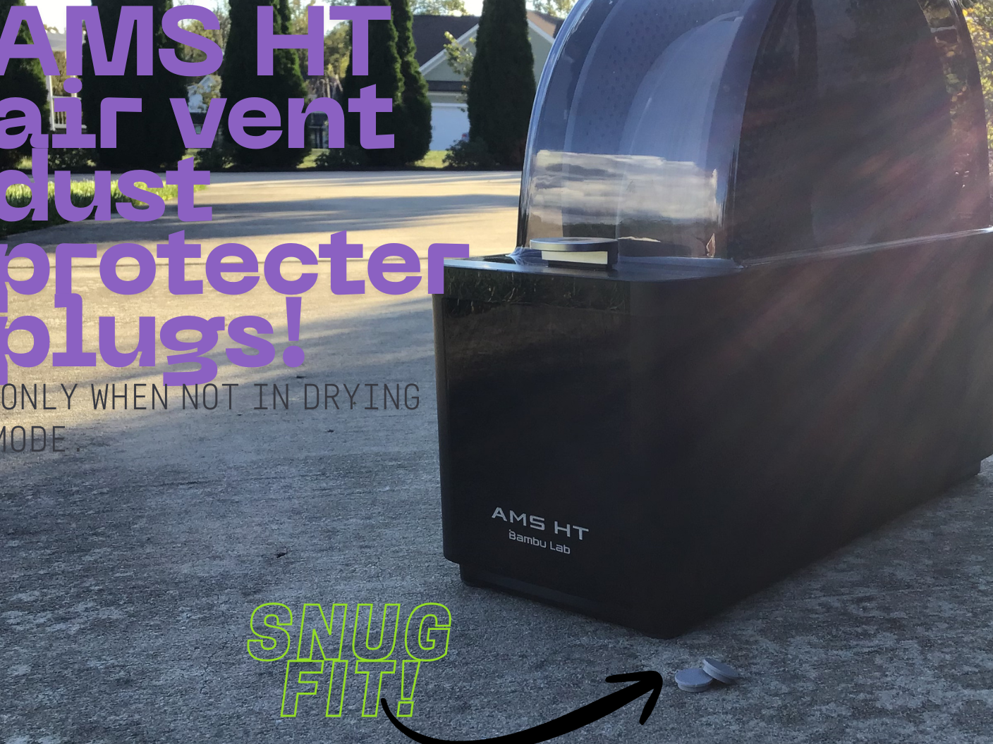 AMS HT air vent dust protector plugs