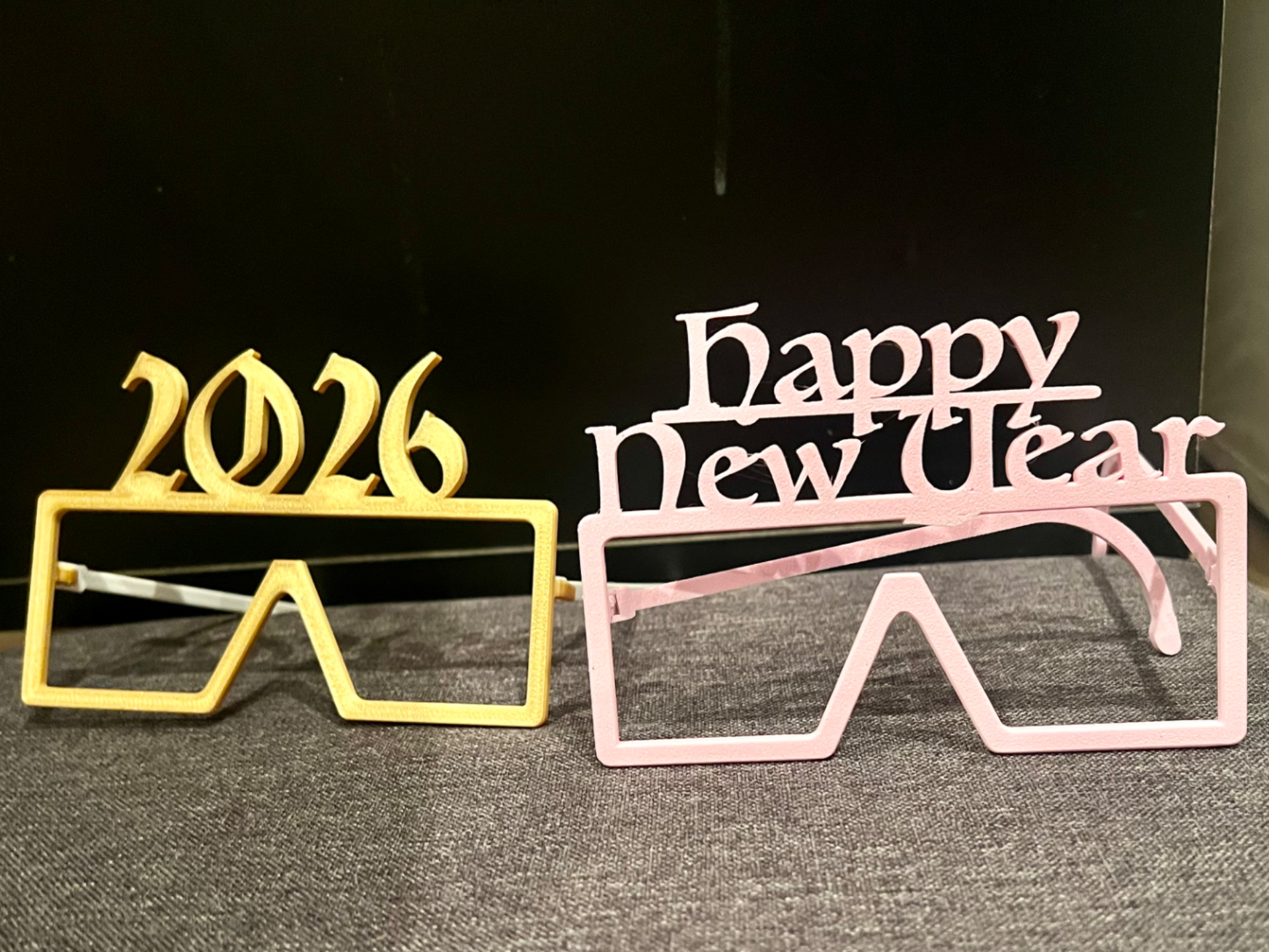 New Year 2026 Celebration Glasses Set - 3 Models