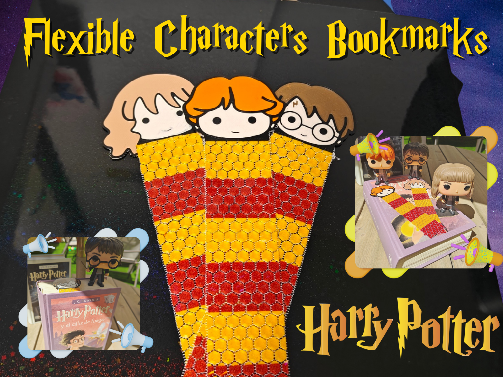 Harry Potter, Ron & Hermione Bookmarks – Flexible