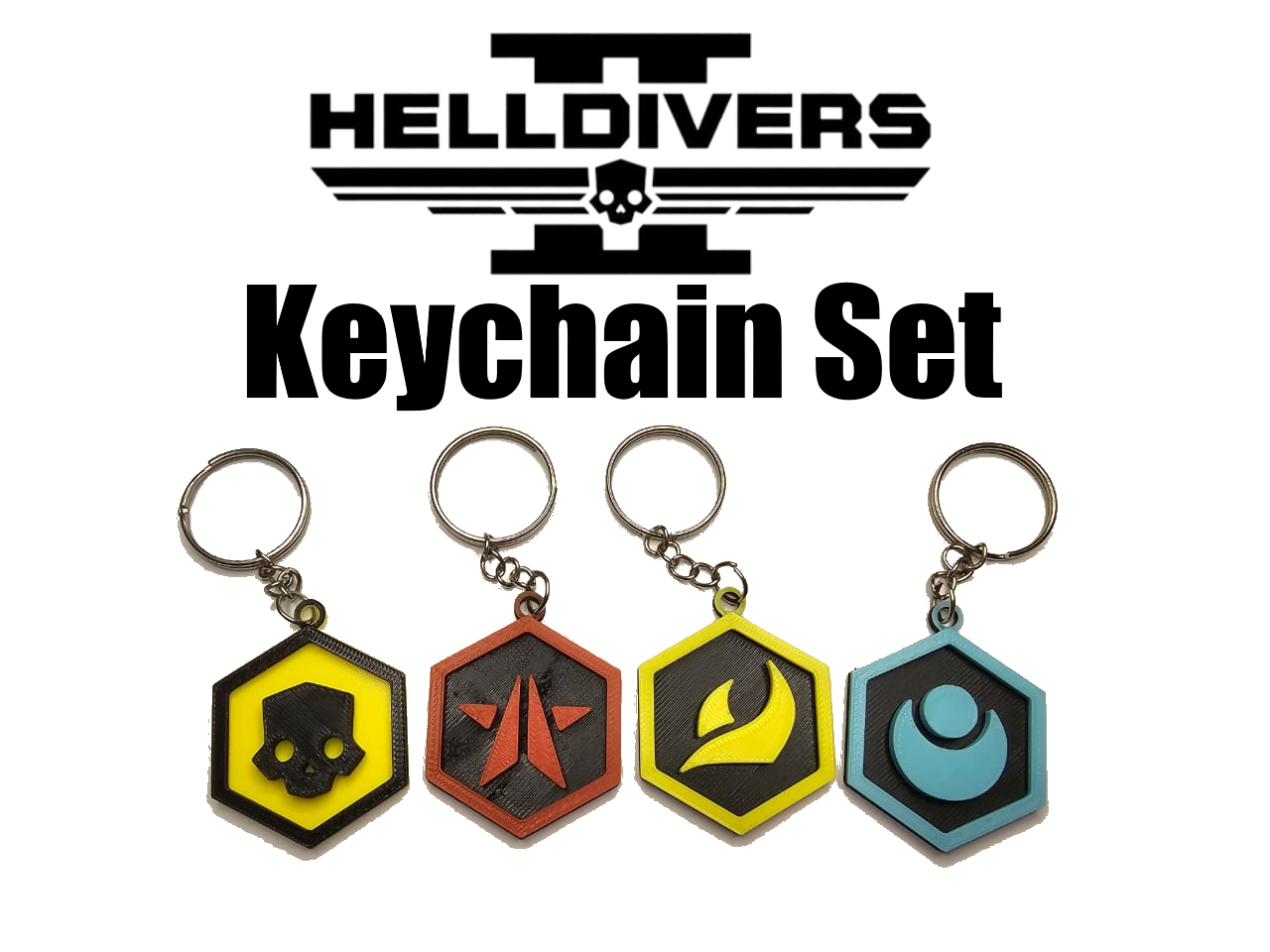 Helldivers Keychain Set