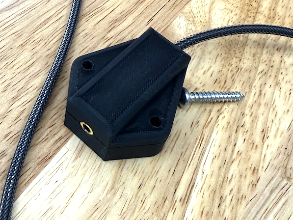 3.5mm desk mount audio extender cable holder
