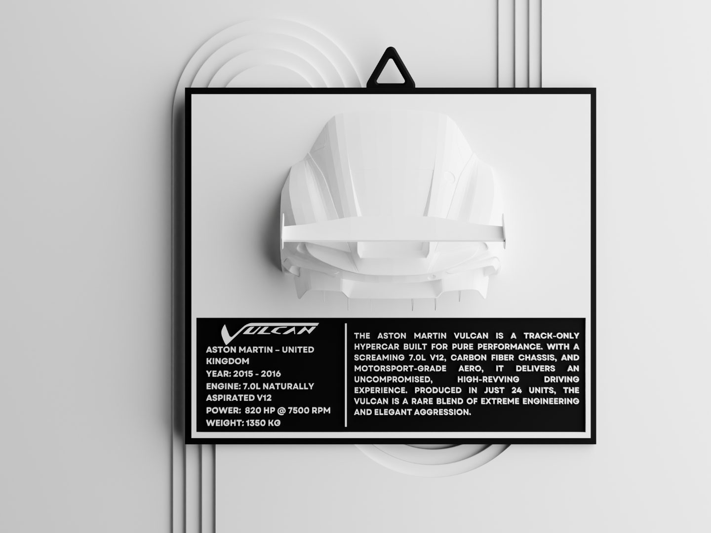 Aston Martin Vulcan – Wall Art