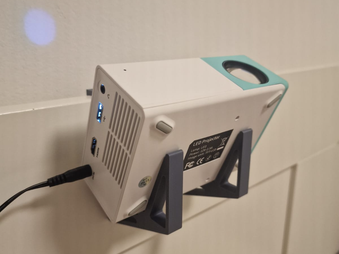 Mini Projector Bed Holder (for Ikea Brimnes Bed)