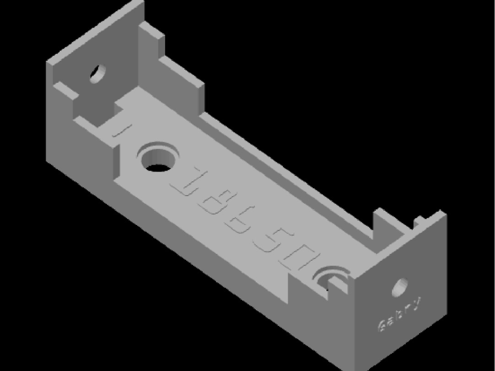 Porta batteria 18650