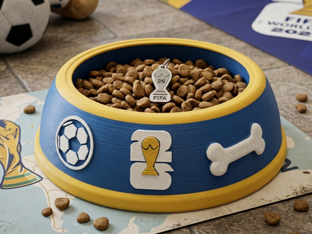 Fifa World Cup 2026 Soccer Dog Bowl AMS Ready