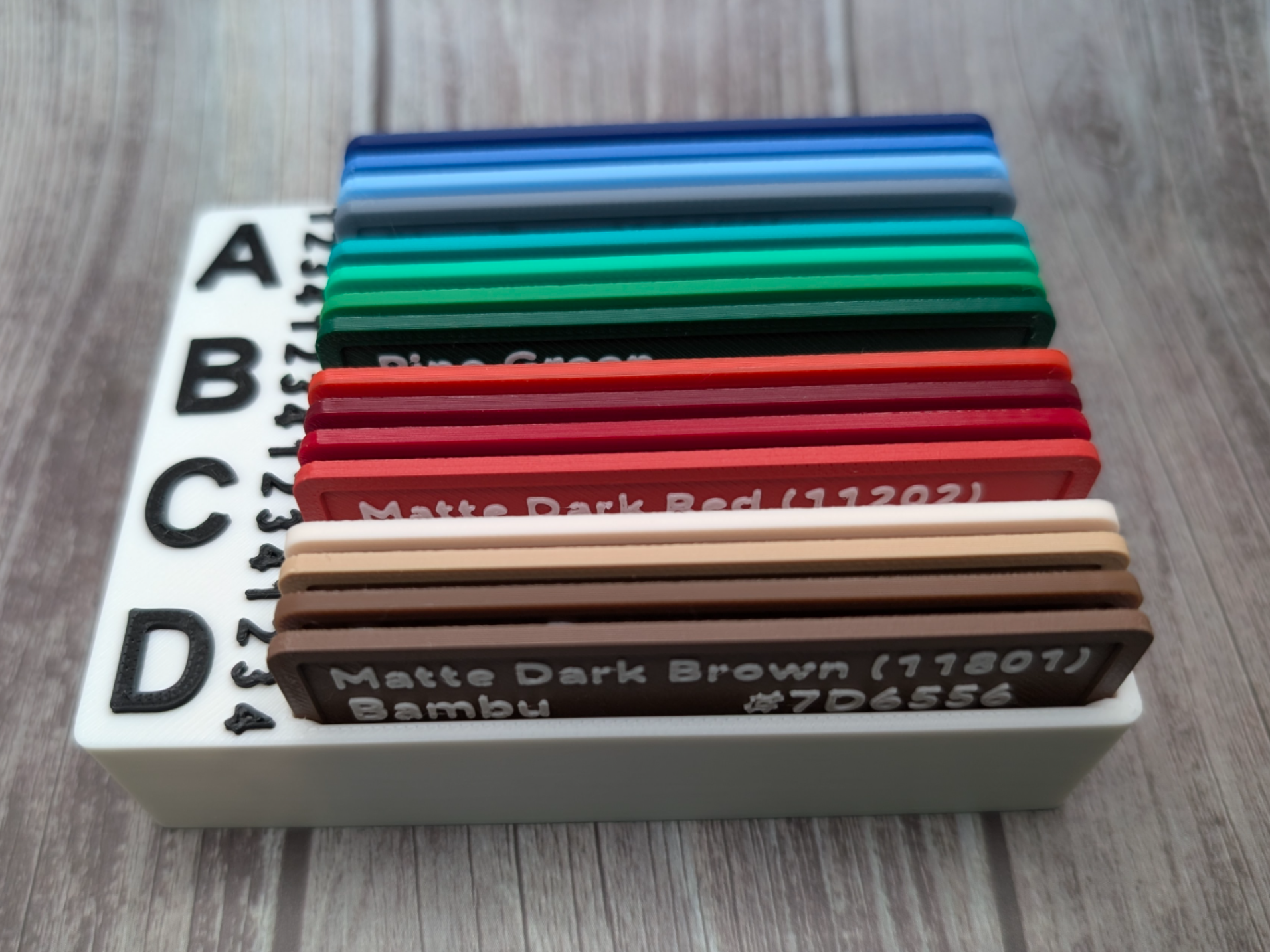 AMS Filament Sample Holder – 4 AMS units Stacked