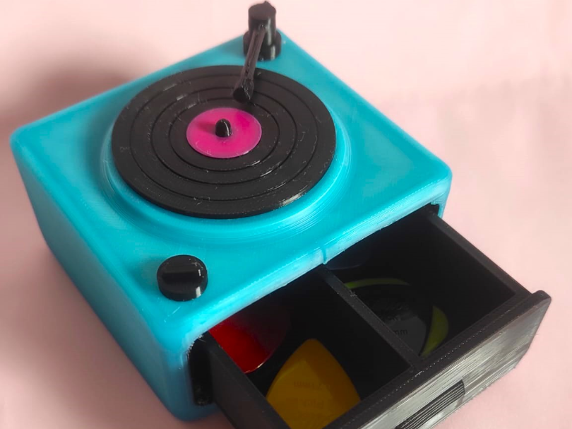 Tocadiscos guarda púas