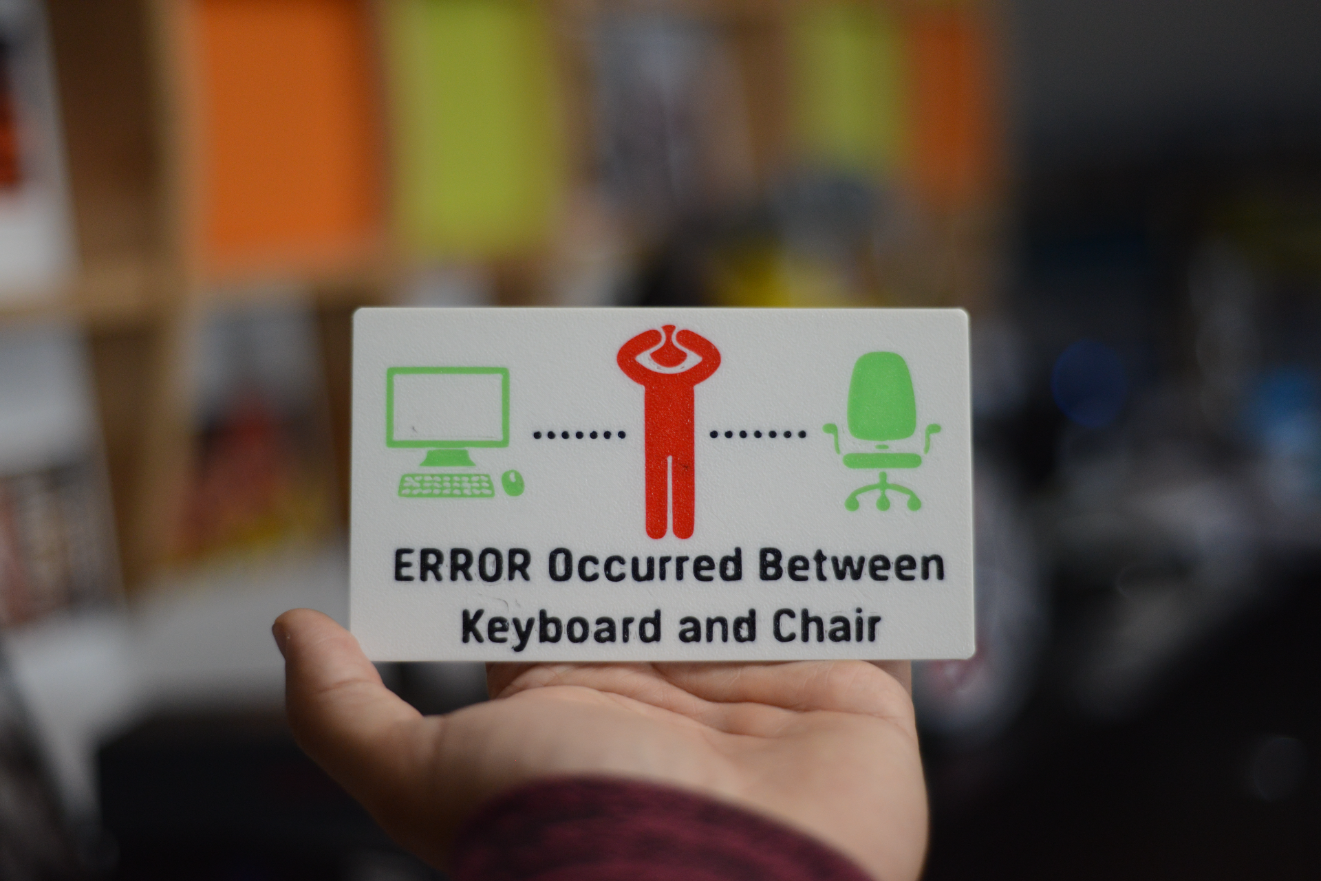Funny Office Error Sign