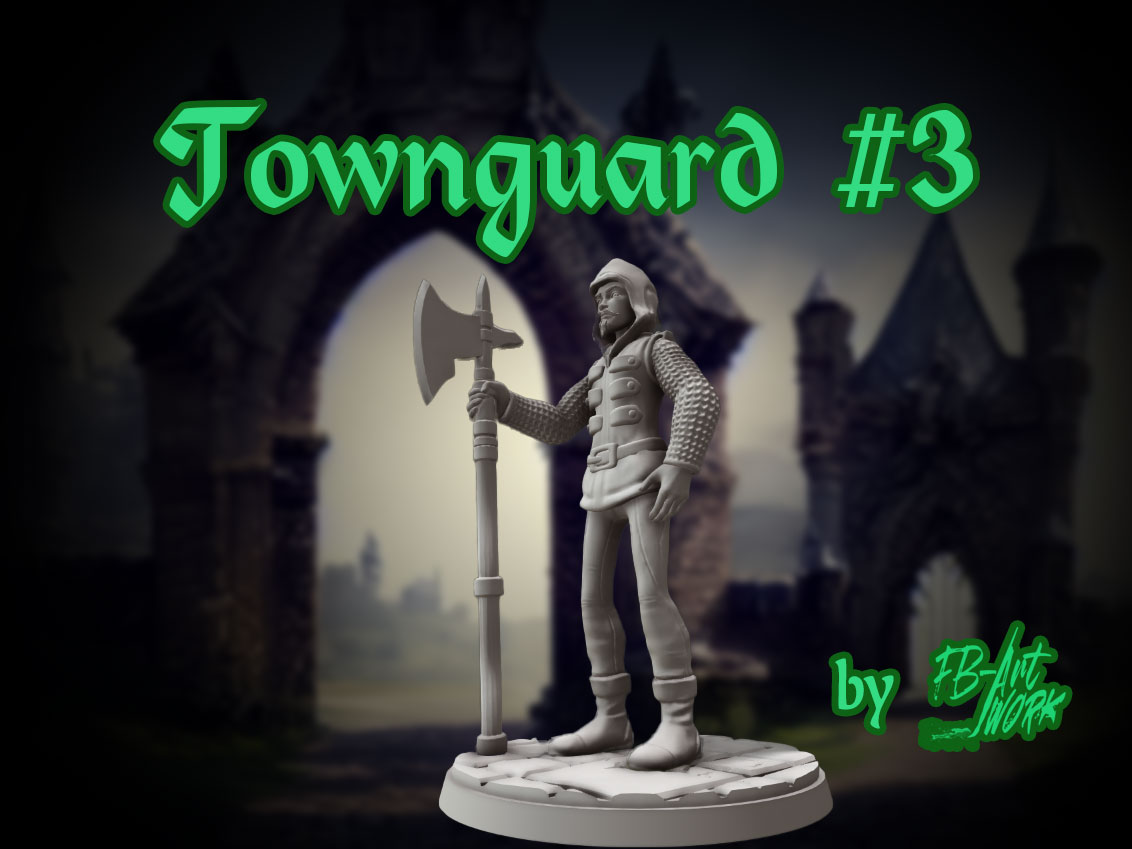 DnD Miniature Townguard #3
