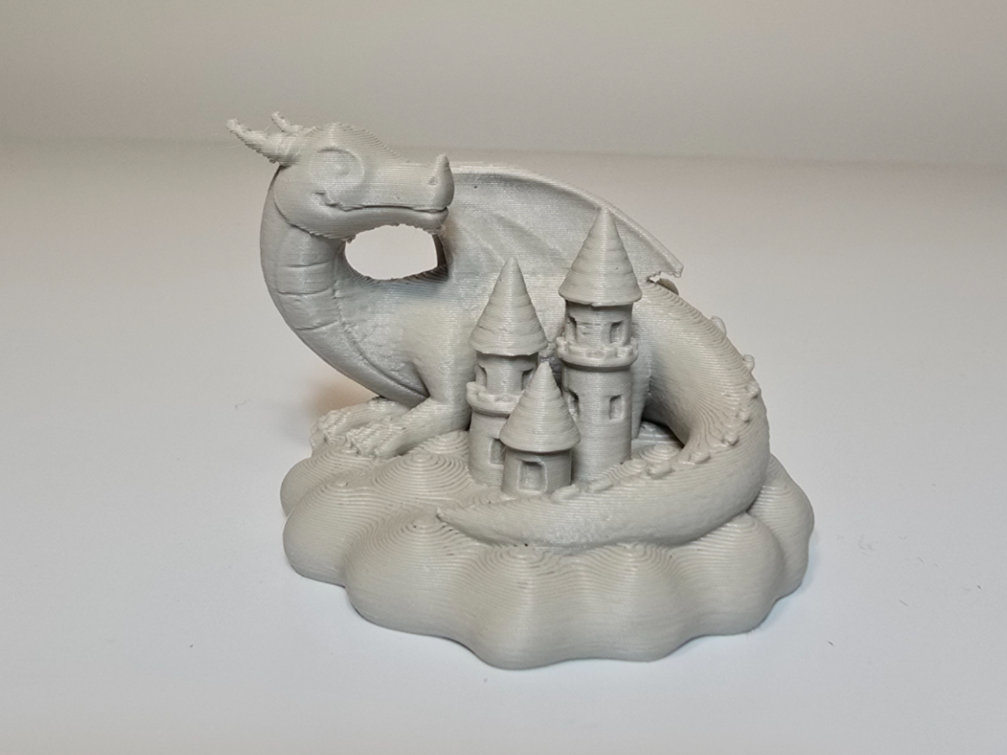 Dragon with Castle