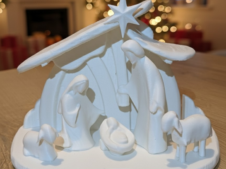 Christmas Nativity Scene - Modern Stylised