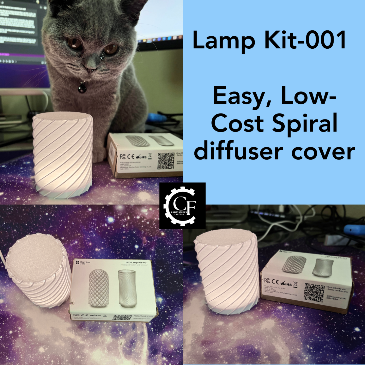 Lightweight LED Lamp Kit-001 Diffuser