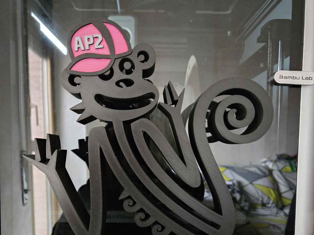 Monkey Vibes - Statua Stilizzata di Scimmia