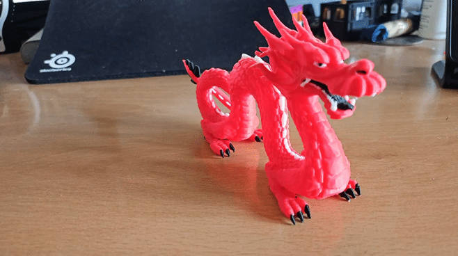 Dragon chino coloreado