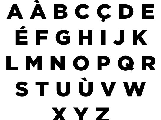 Capital French Alphabet