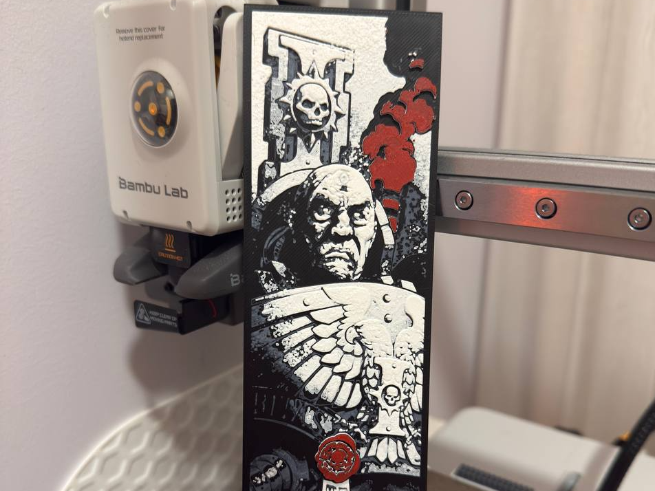 Inquisitor Ordo Malleus WH40K - HueForge bookmark