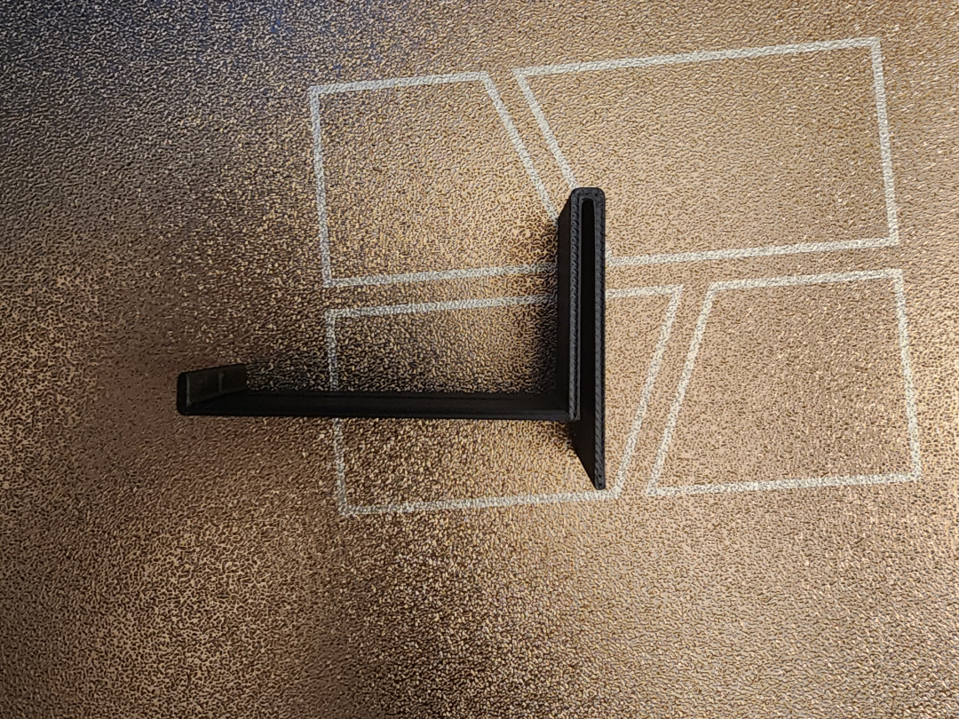 Headphones hook for deep trays like Ikea VATTENKAR