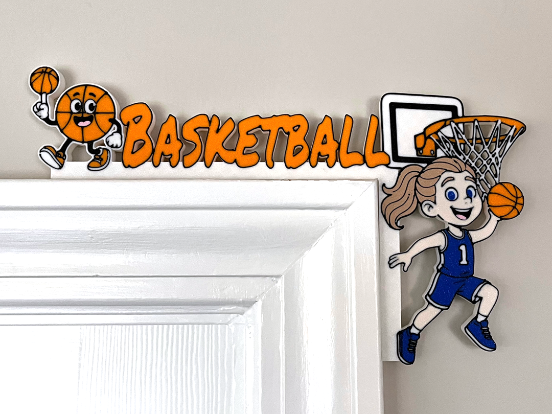 Basketball Door Corner Decor - Girl