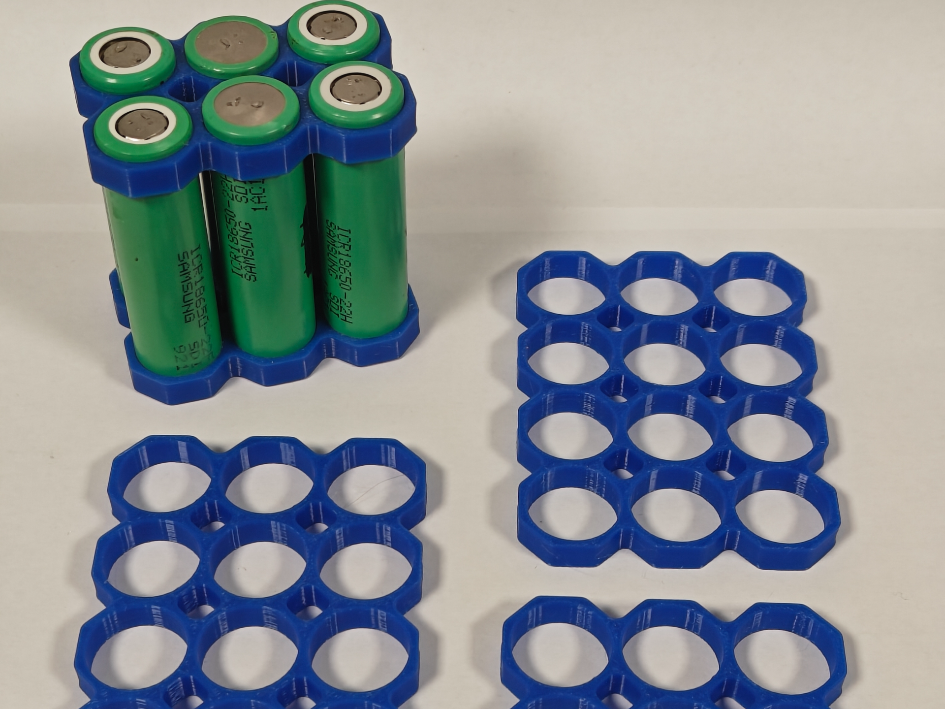 18650 Battery Spacer Grid | Octagonal (6-21 Cells)