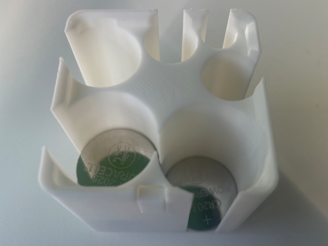 Gridfinity coin battery storage (pin compatible)