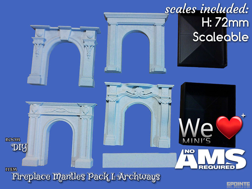 WLM - DIY Fireplace Mantles Pack I - Archs