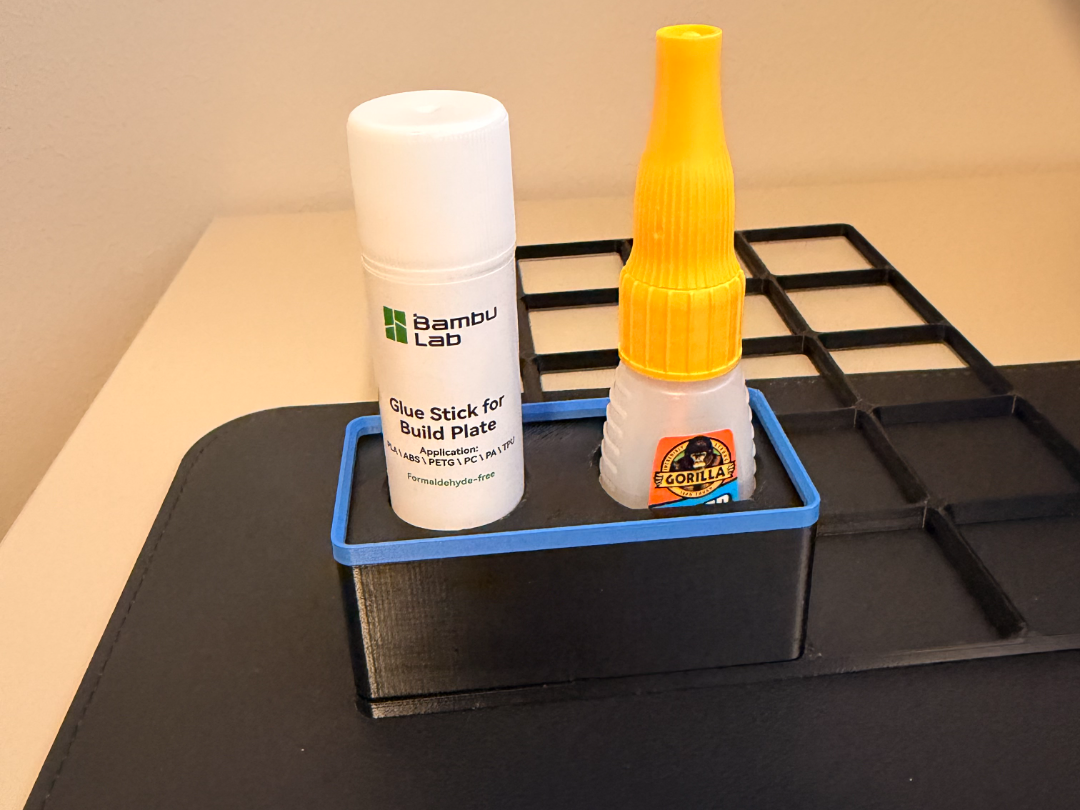 Bambu Glue Stick and Gorila Super Glue holder