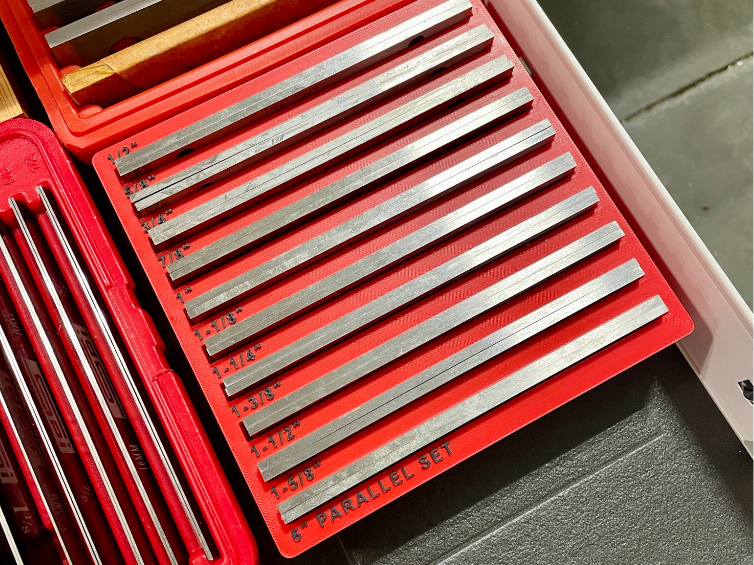 Gridfinity Parallel Set Tray for 6‑Inch Parallels