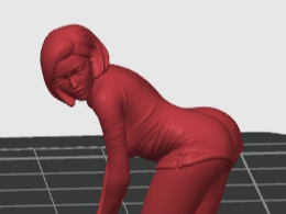 Lady Bending Over