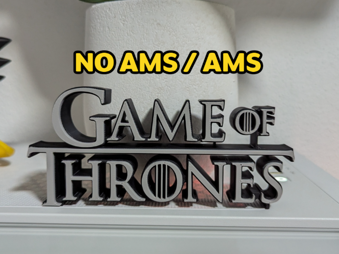 Stacked Game of Thrones Logo / Sign (NO AMS/AMS)