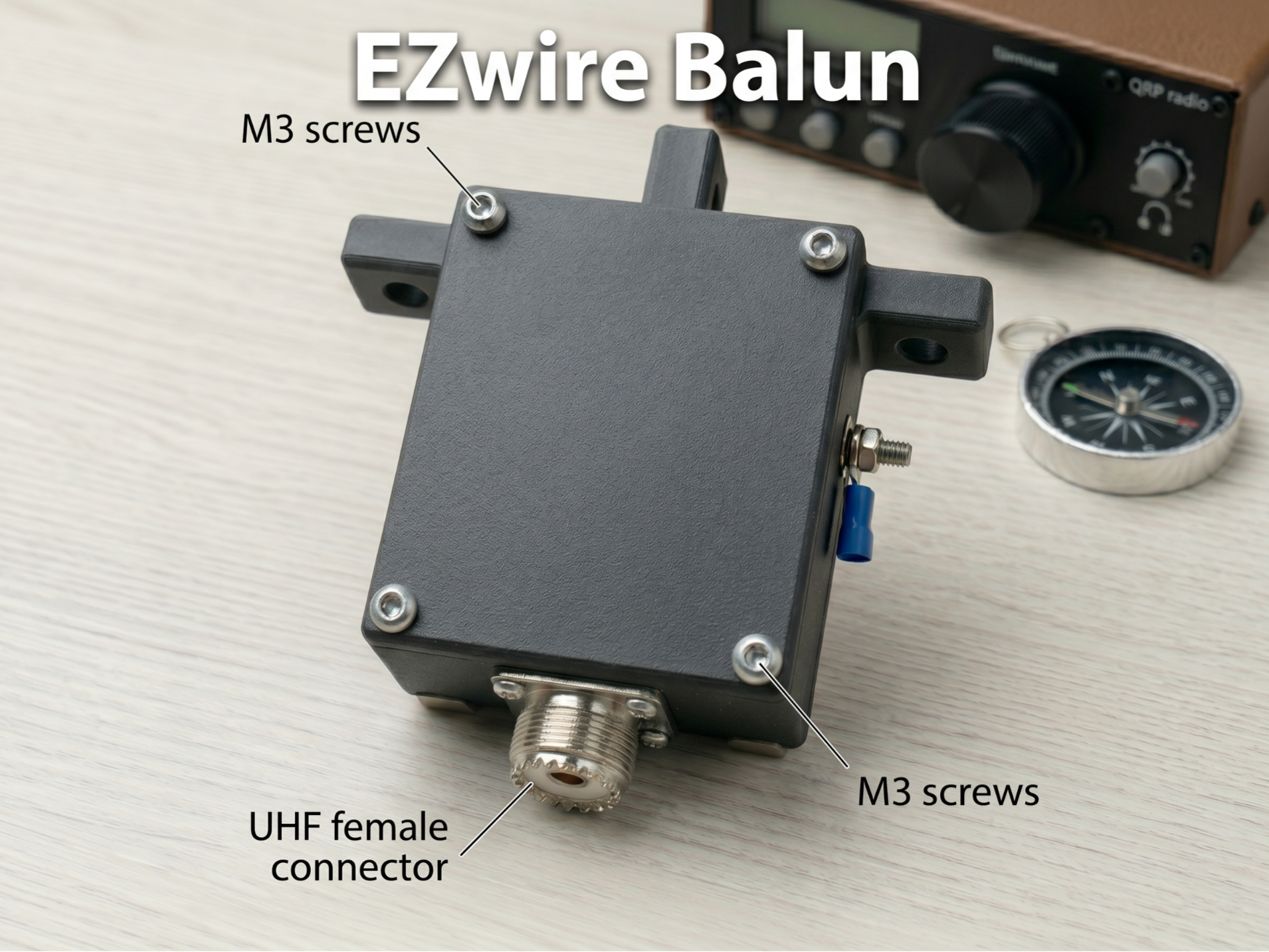 Ham Radio Antenna Mount for EZwire Balun