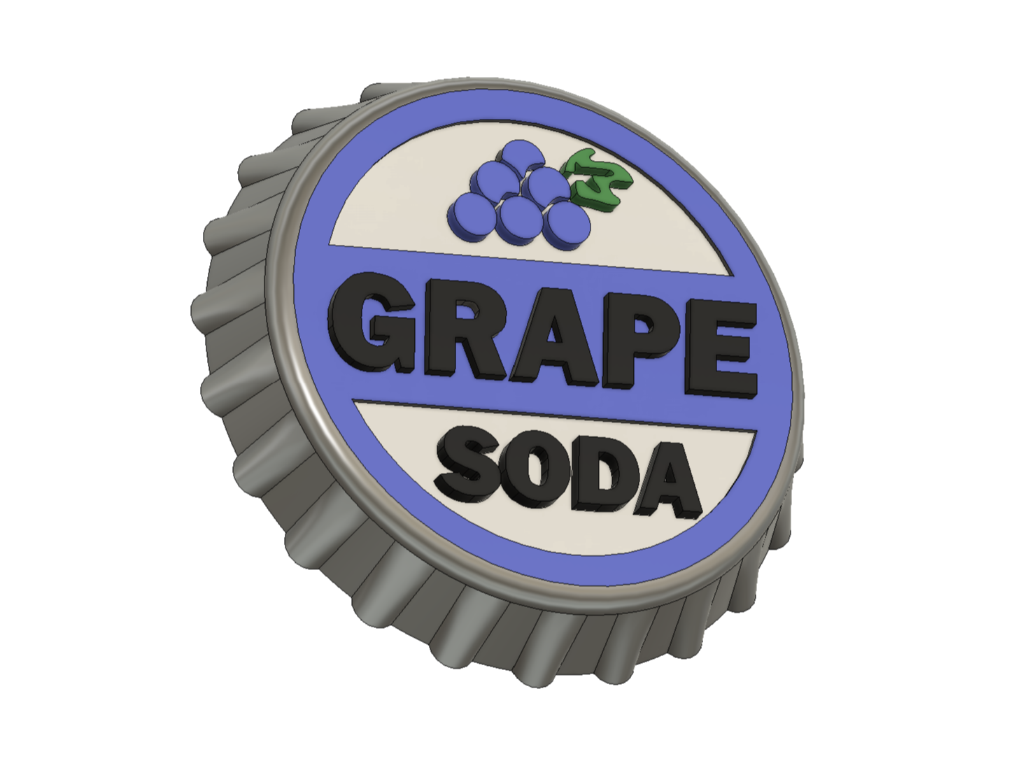 Up Movie - Grape Soda Bottle Cap Magnet