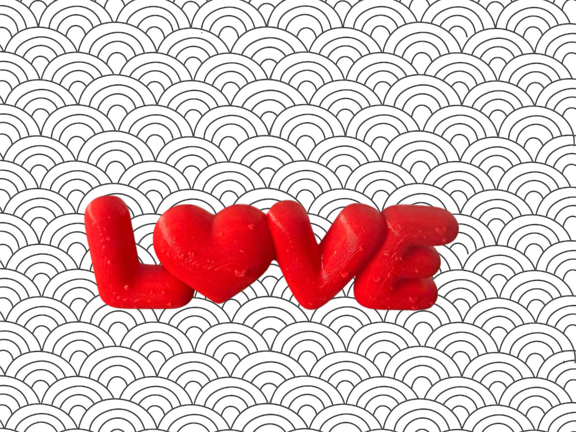 Magnetic stand for Valentine's Day picture frame.