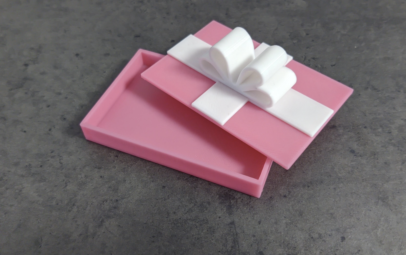 Christmas / Birthday Gift Card Box with Ribbon