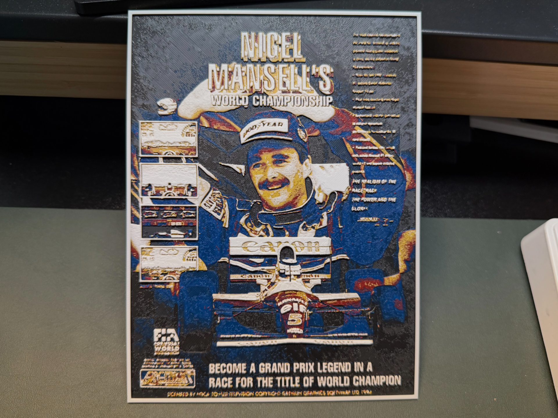 Nigel Mansell World Champion F1 HueForge