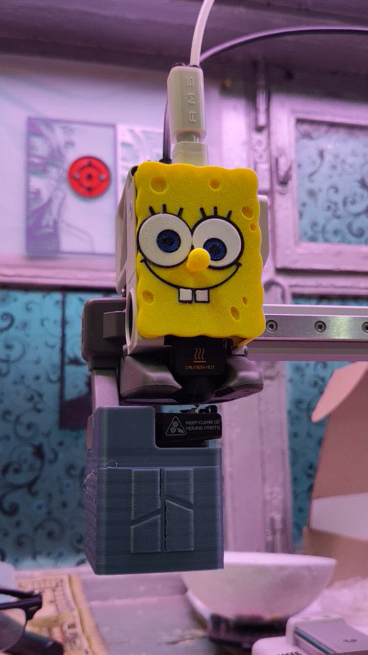 spongebob magnetic cover no ams a1/a1 mini