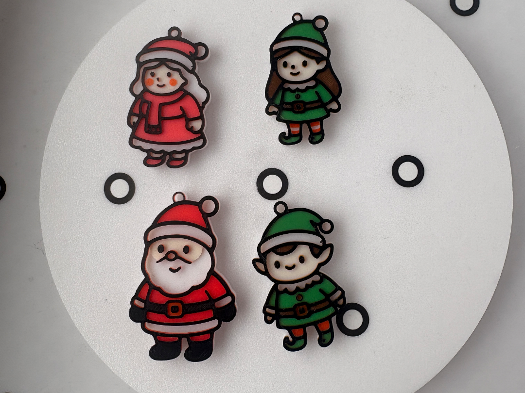 North Pole Team keychains - No AMS version