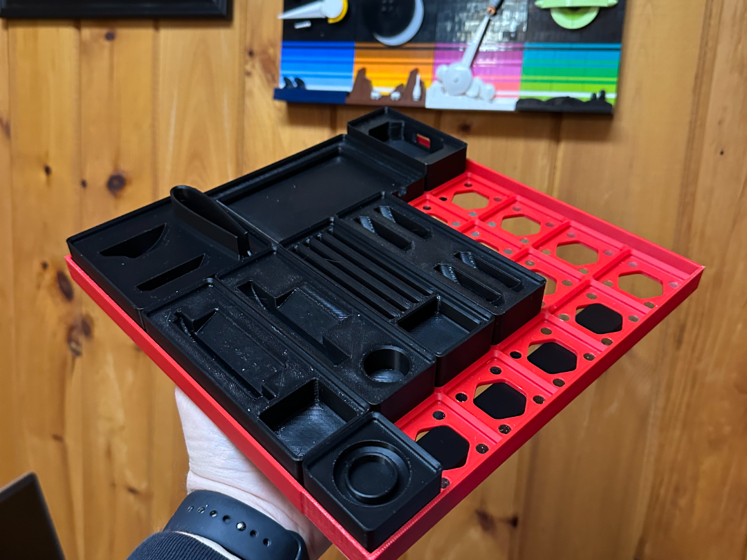 Rail Mount for STEM Wind Tunnel Organizer Tray