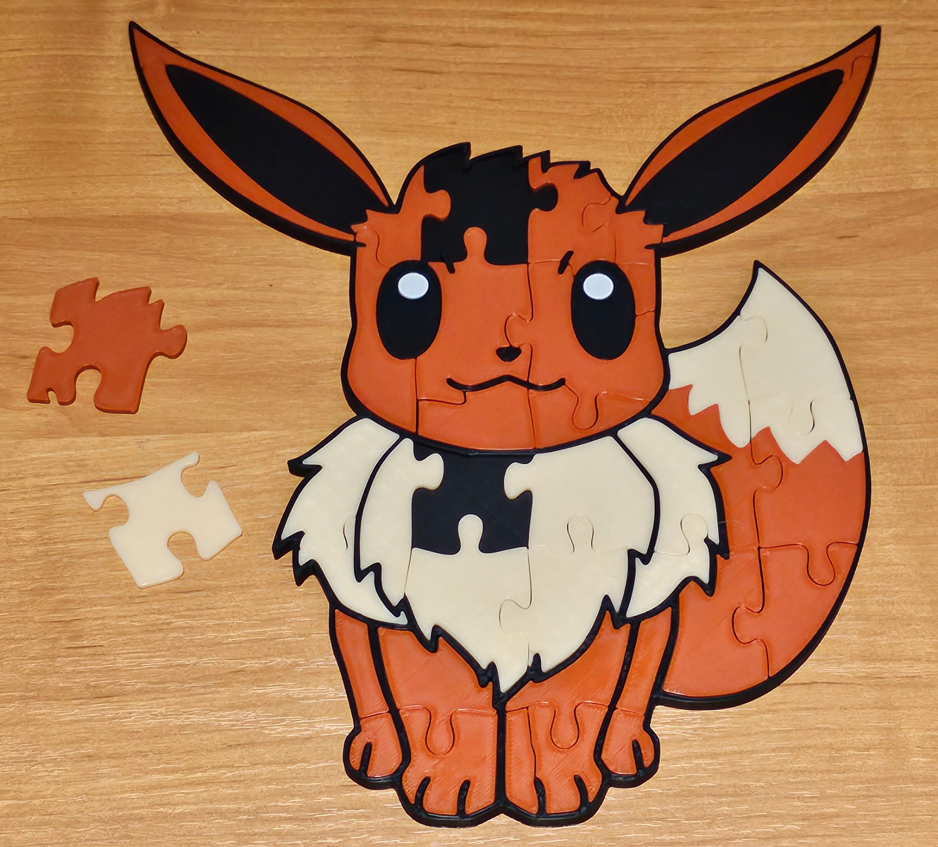 Eevee puzzle - pokemon puzzles, separate colors