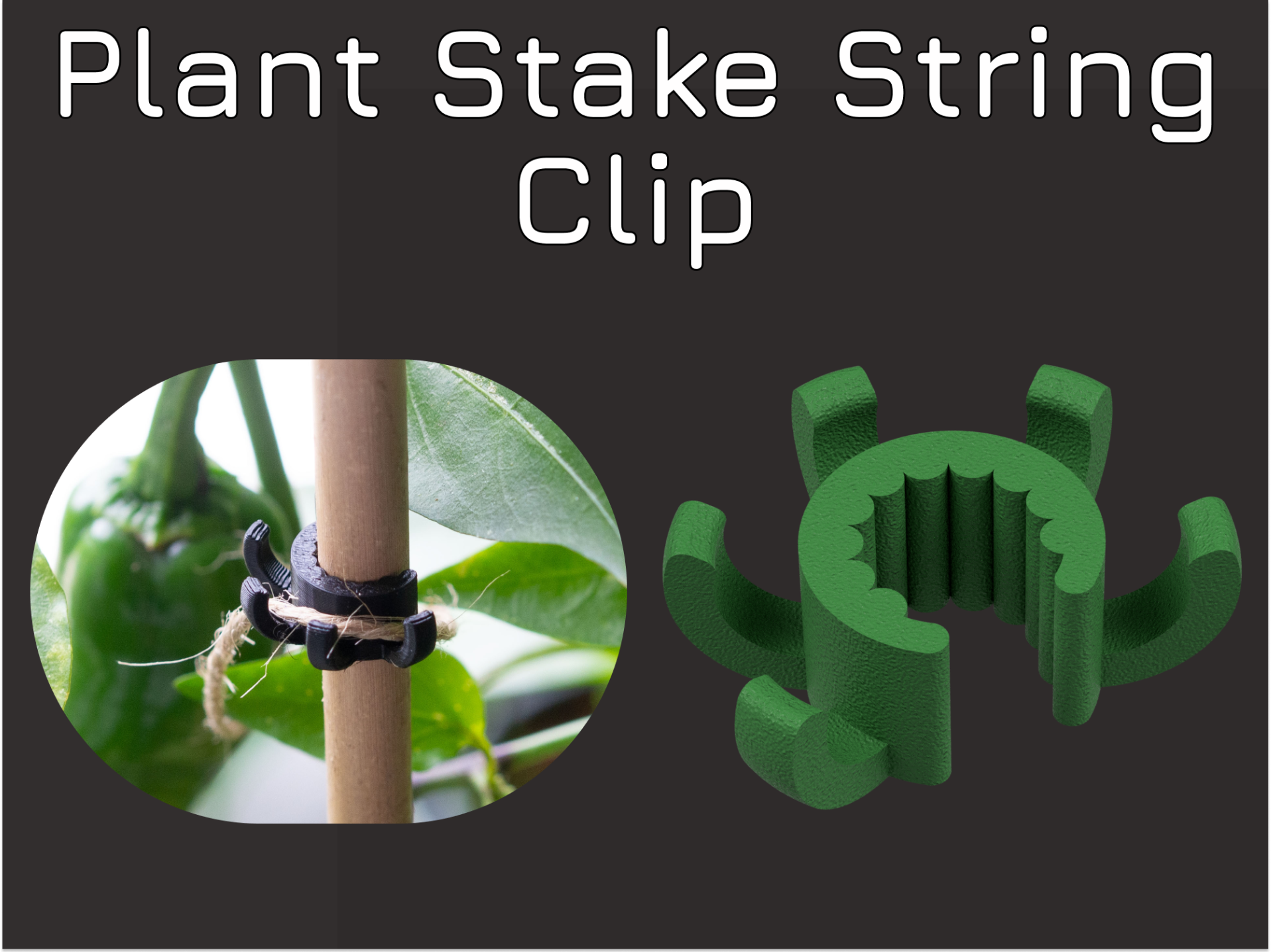 Plant Stake String Clip