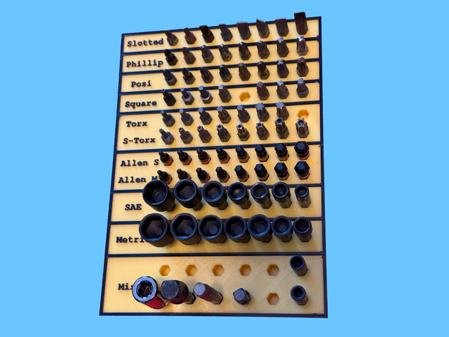 Modular Hex Bit Storage System