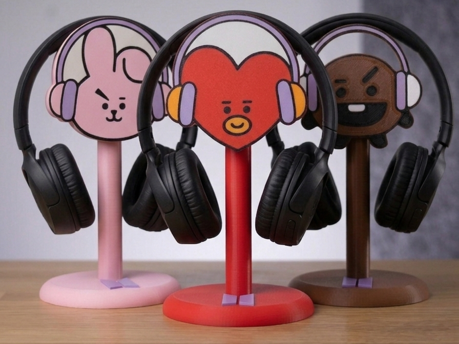 Support de Casque Audio  (Inspiré par BTS & BT21)