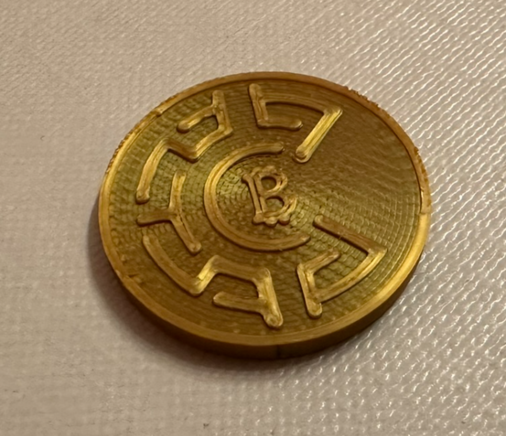 Bitcoin Cart Coin (1 EURO size)
