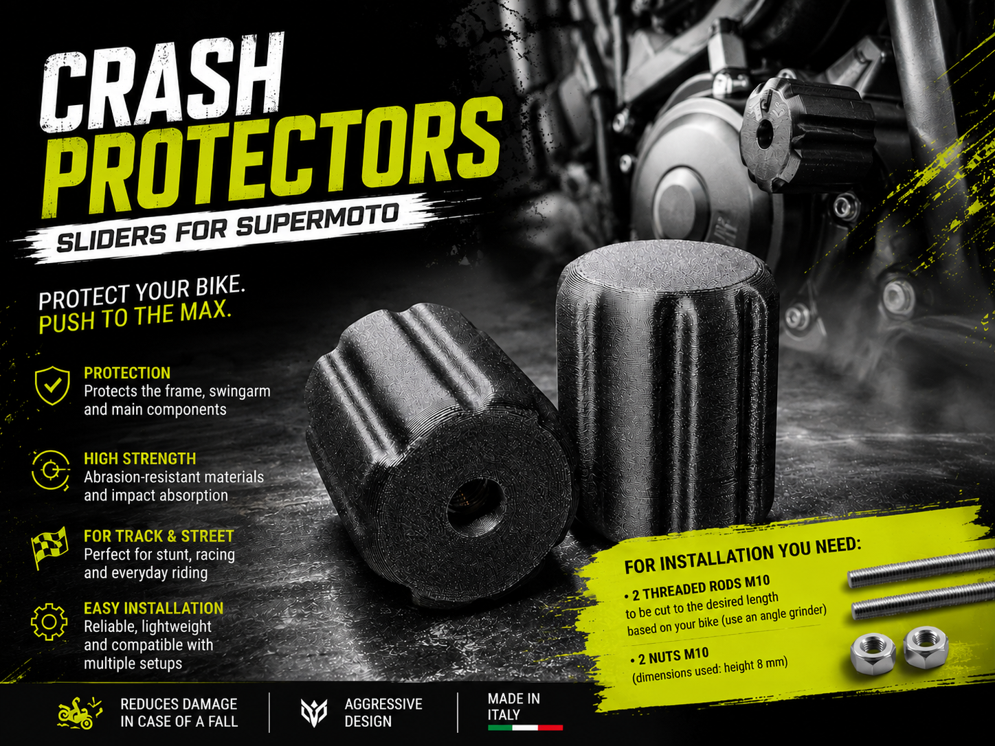 Tamponi anti-caduta per supermoto - sliders