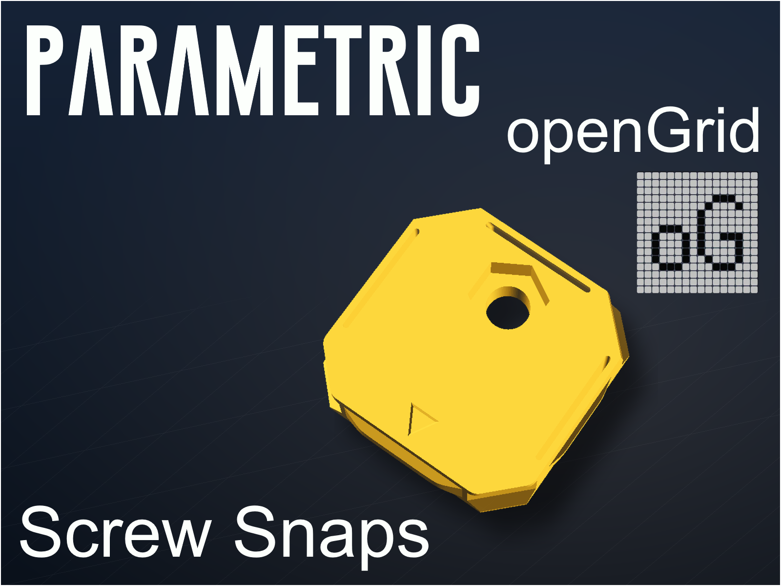 openGrid Metric Screw Parametric hole