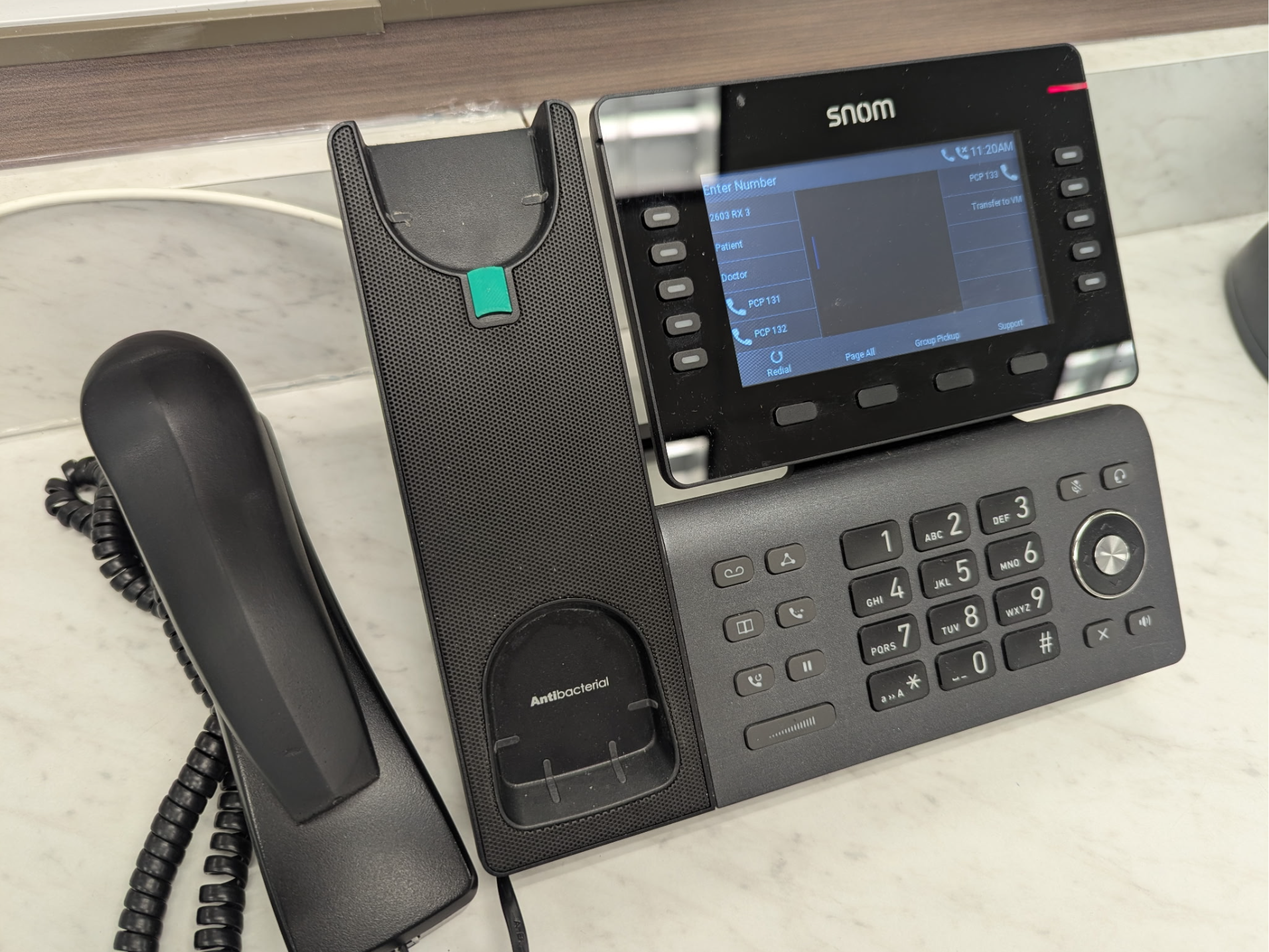 Snom D815W Handset tab (hook for wall mount)