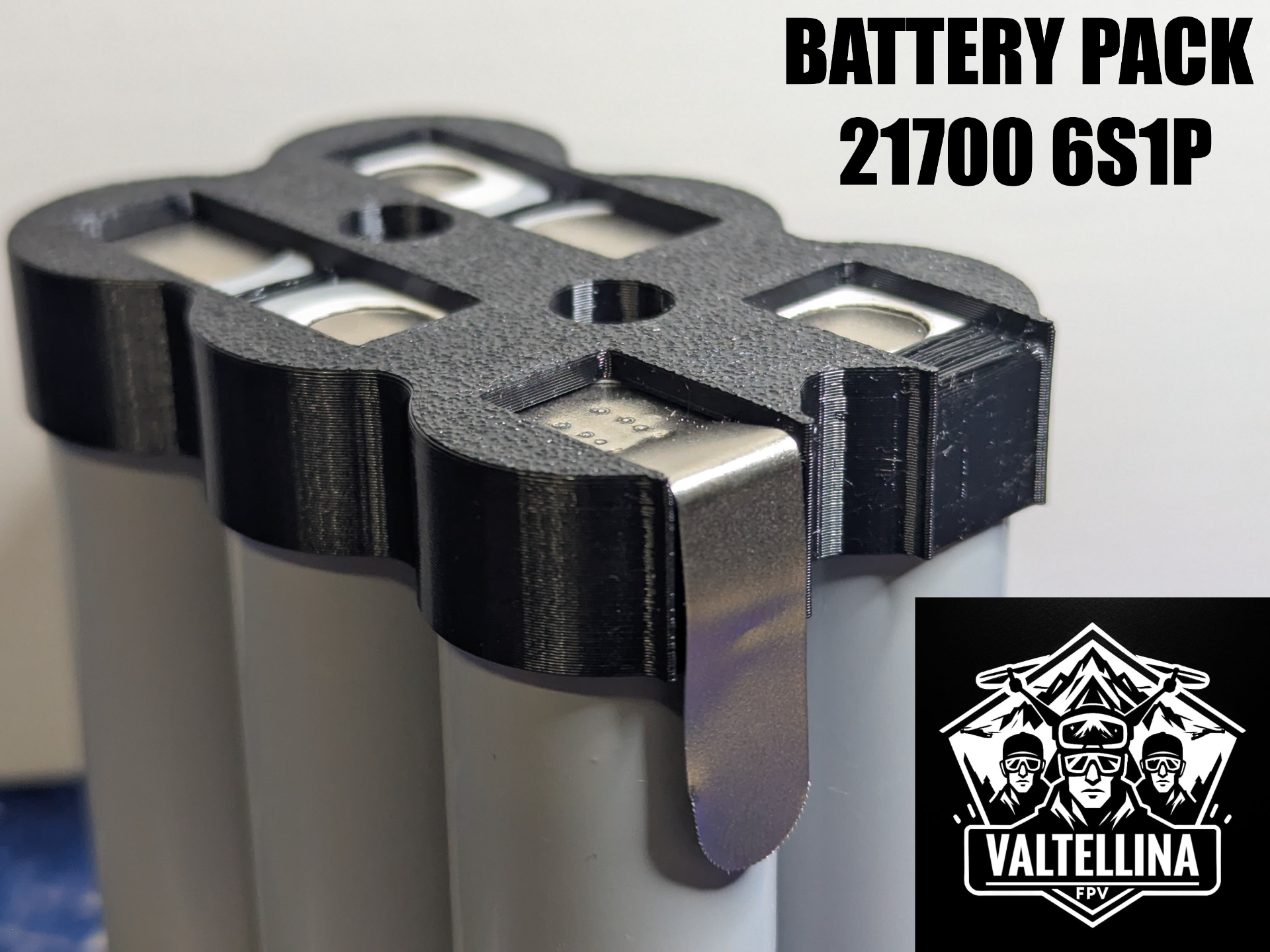 Li-ion Battery Pack Holder 21700-6S1P