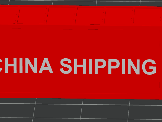 china shipping container n-scale 1:160