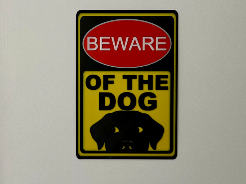 Warning Sign: 'Beware of the Dog'